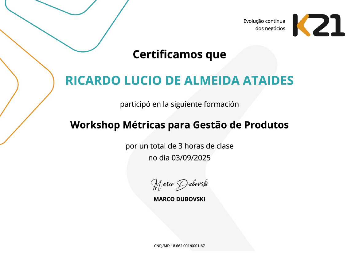 Certificado K21